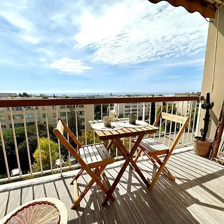 Joli 2 Pieces - Proche Aeroport - Terrasse Vue * Nizza