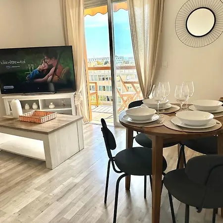 Joli 2 Pieces - Proche Aeroport - Terrasse Vue Apartamento Nice